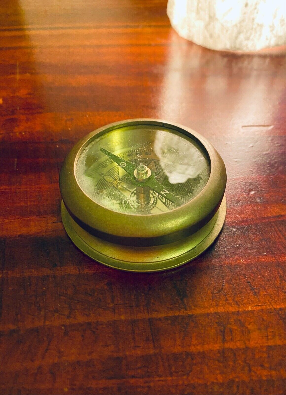 Antique Solid Brass Compass Vintage Nautical Compass Collectable | eBay