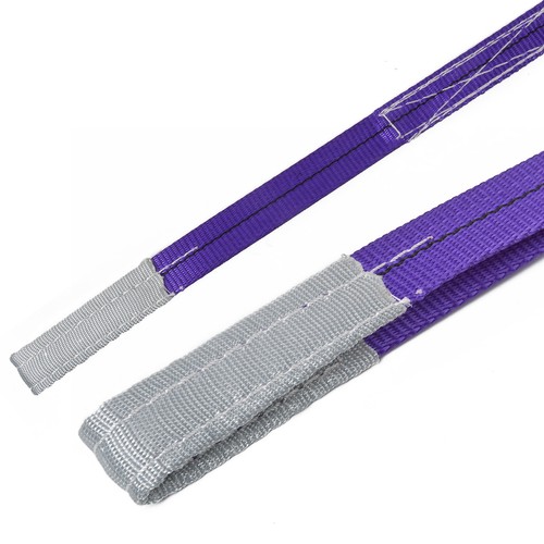 Webbing Lifting Cargo Sling 1m-2m Duplex Strap Hoist Strop Heavy Duty 1-2 Tonne - Picture 11 of 21