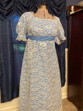 Colonial reenactment empire waist gown. bust size up to 48