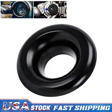 Universal Velocity Stack 3 inch Short Ram Cold Air Intake Turbo Horn Black