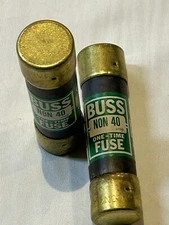 Bussman One-Time Fuse NON-40, 250Vac Class K5 Lot Of 2Pcs  LocB7