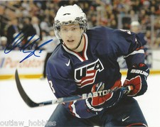 Team USA Charlie Coyle Signed Autographed 8x10 Photo COA B
