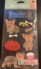 Jolees Yorkshire Terrier Pet Food Bone Toys 3 D Scrapbook Stickers