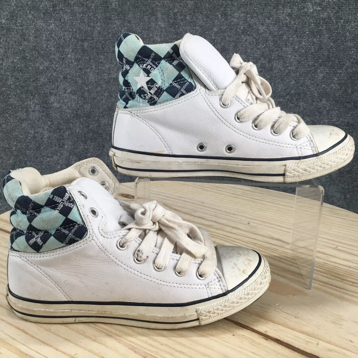 Converse Shoes 3 Chuck Taylor Padded Collar Hi Sneakers Leather eBay