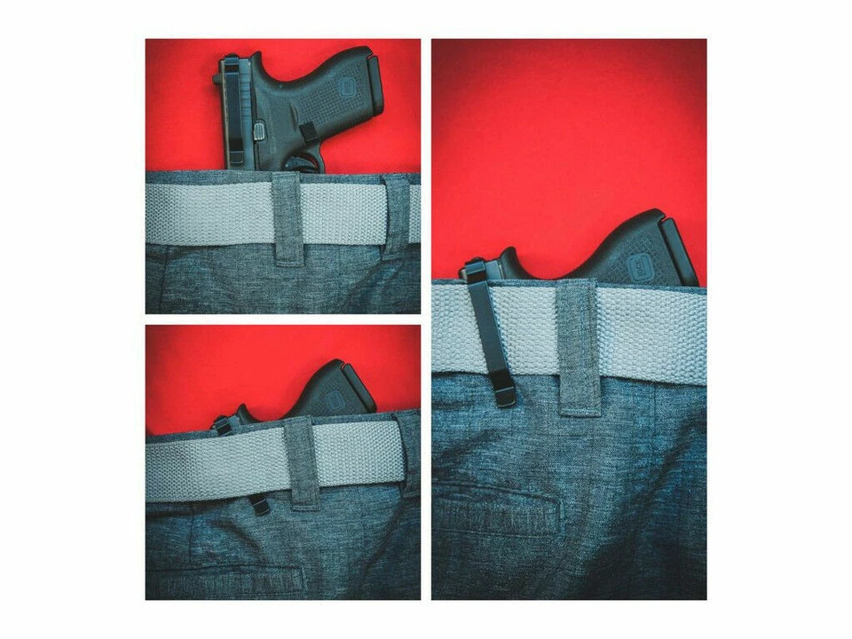 Clipdraw Belt Clip for Glock 43 43X & 48 9mm IWB Black Ambidextrous Clip Holster - Image 4 of 4