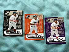 2005 Manny Ramirez Donruss Zenith Black, Orange,& Purple..All Serial numbered