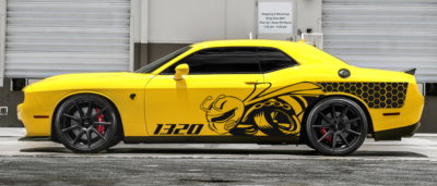 CHALLENGER スカジャン Fits Dodge Challenger 2015 - 2021 1320 Scatpack Decal Graphic Side
