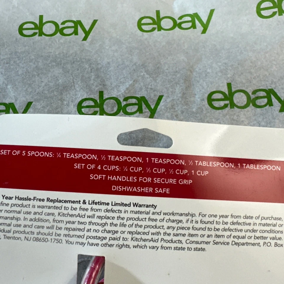 NEW KITCHEN AID MEASURING CUP/SPOON SET MULTICOLOR - Image 4 of 4