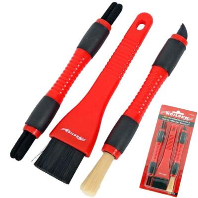 3 Stck. Detailing Auto Reinigung Armaturenbrett Armaturenbrett Lüftungsschlitze Armaturenbrett Trim Bürste Set CT6222