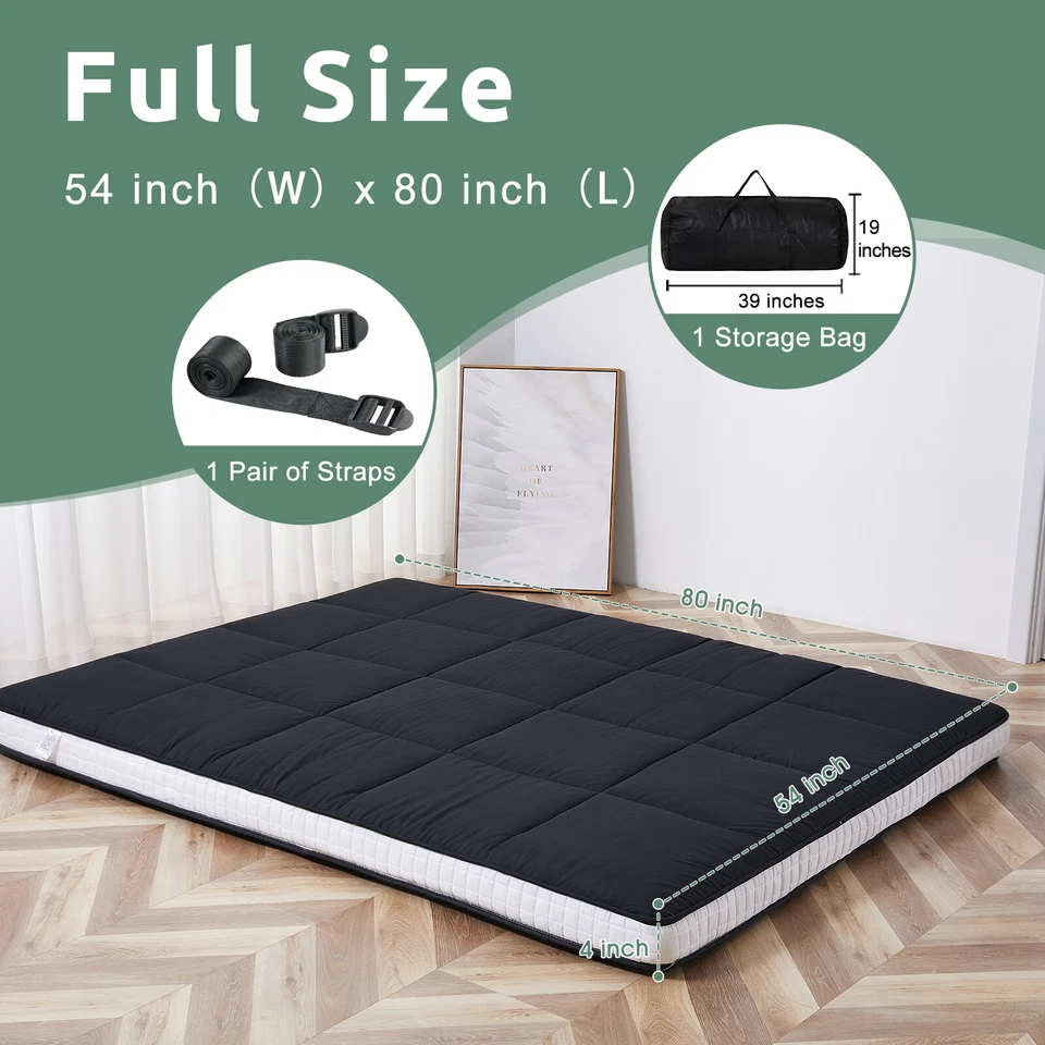 NAIZEA Colchón Tatami Tradicional Japonés Alfombra Plegable Piso Paja Yoga Foto 4 de 4