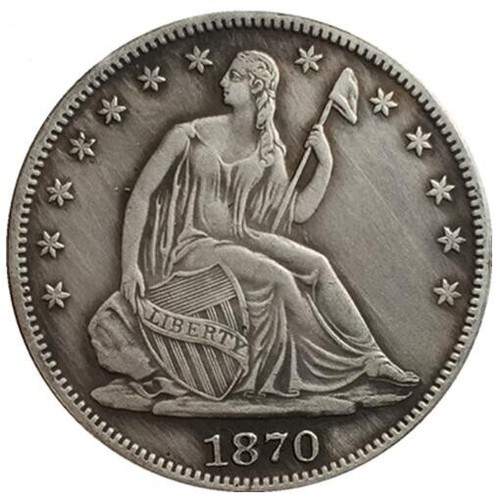 1870 S Seated Liberty Silver Half Dollar 50C High Grade