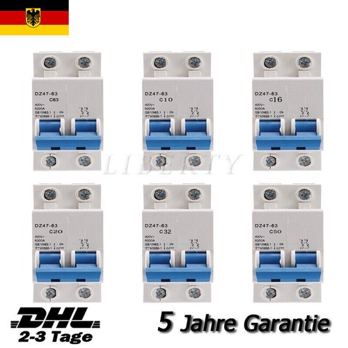 Solar DC Breaker Trennschalter PV 2 Polig Solarladeregler Leistungsschalte DE - Bild 9 von 19
