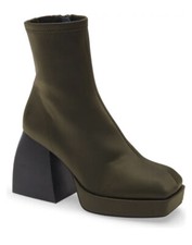 Jeffrey Campbell Dauphin Olive Neoprene Platform Boots size 9 M NEW