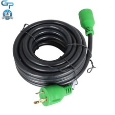 30 Amp Generator Extension Cord 10 Feet 3 Prong NEMA L5-30P/L5-30R 125V