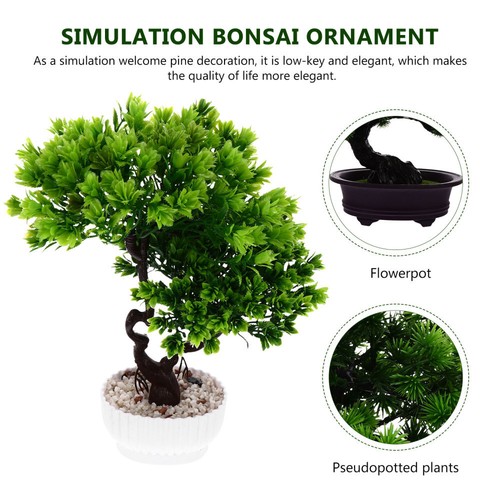 Outdoor Fake Tree Green Plant Welcoming Pine Ornaments Decor Artificial Potted - Picture 10 of 11