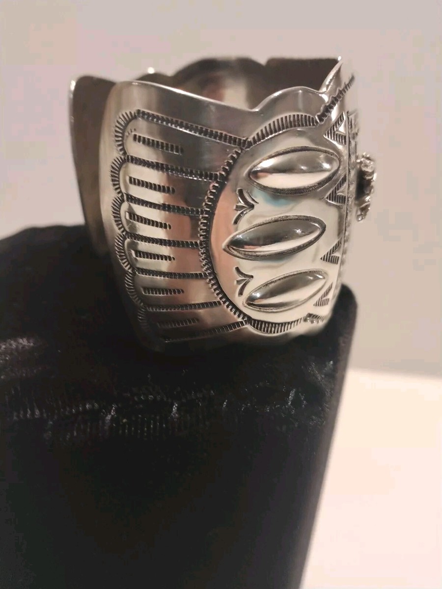 Vintage R.B. Sterling Native American Horse Cuff Bracelet