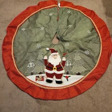 Christmas Tree Skirt Collar 48 Inch Santa Soft Christmas Holiday