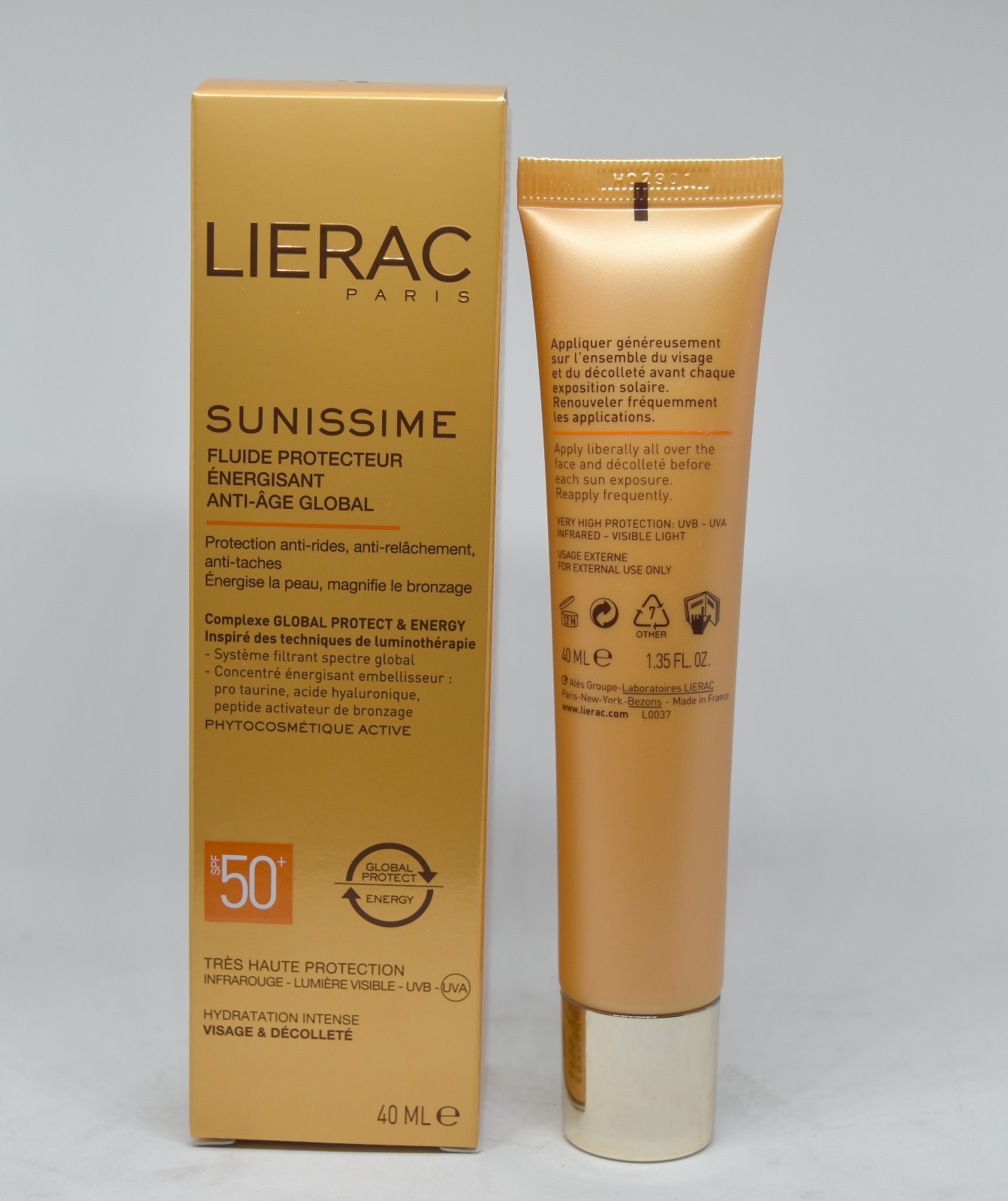 Lierac Sunissime Energizing Protective Fluide Global AntiAging Face