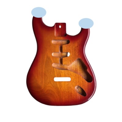 new Mahogany Guitar Body SSS 3-Tone Sunburst Gloss Finish DIY Project