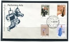 1977 Australia Performing Arts Set Of 4 FDC, Melbourne Philatelic Postmark, VGC