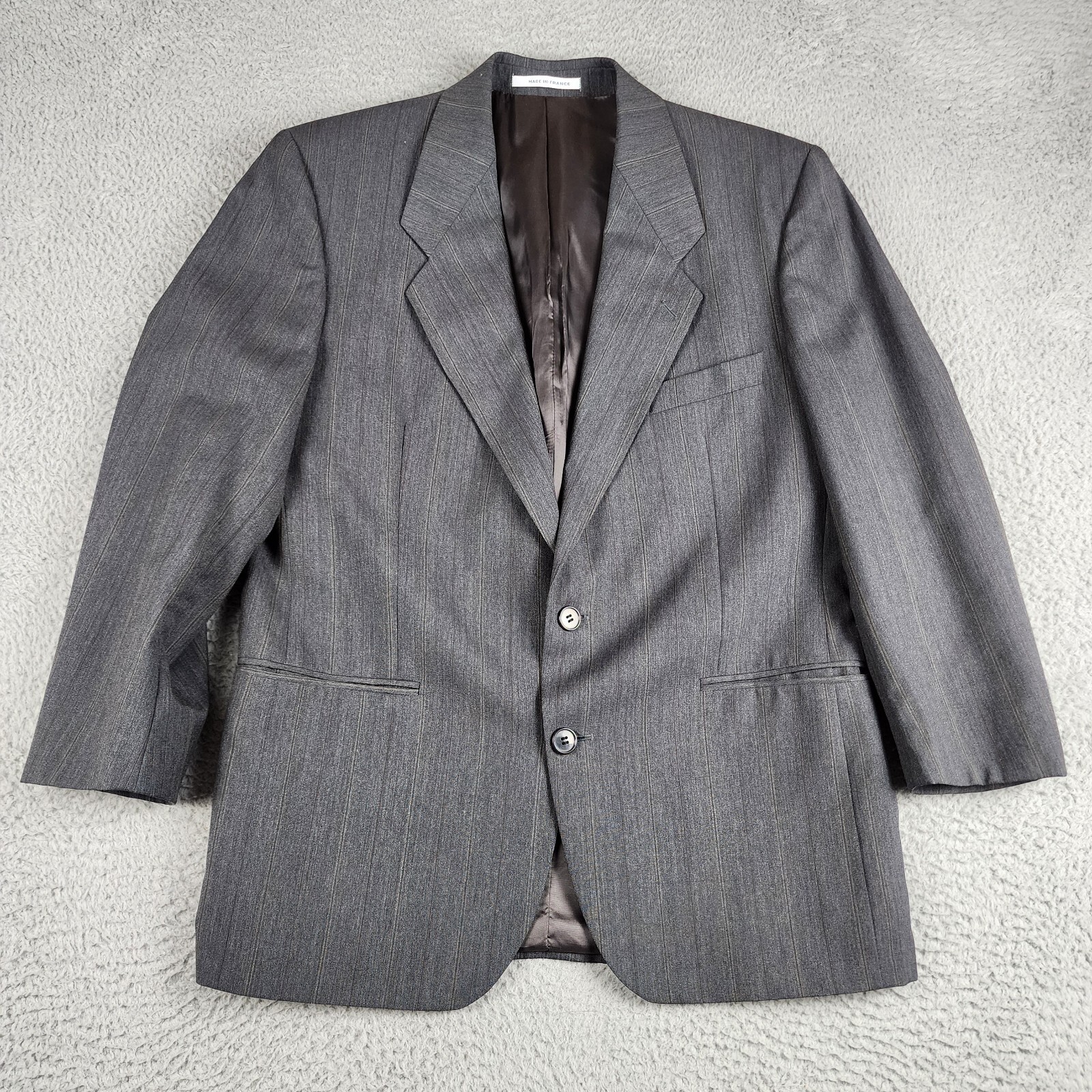 Giacca tuta Yves Saint Laurent blazer uomo 42 grigio lana cappotto sportivo