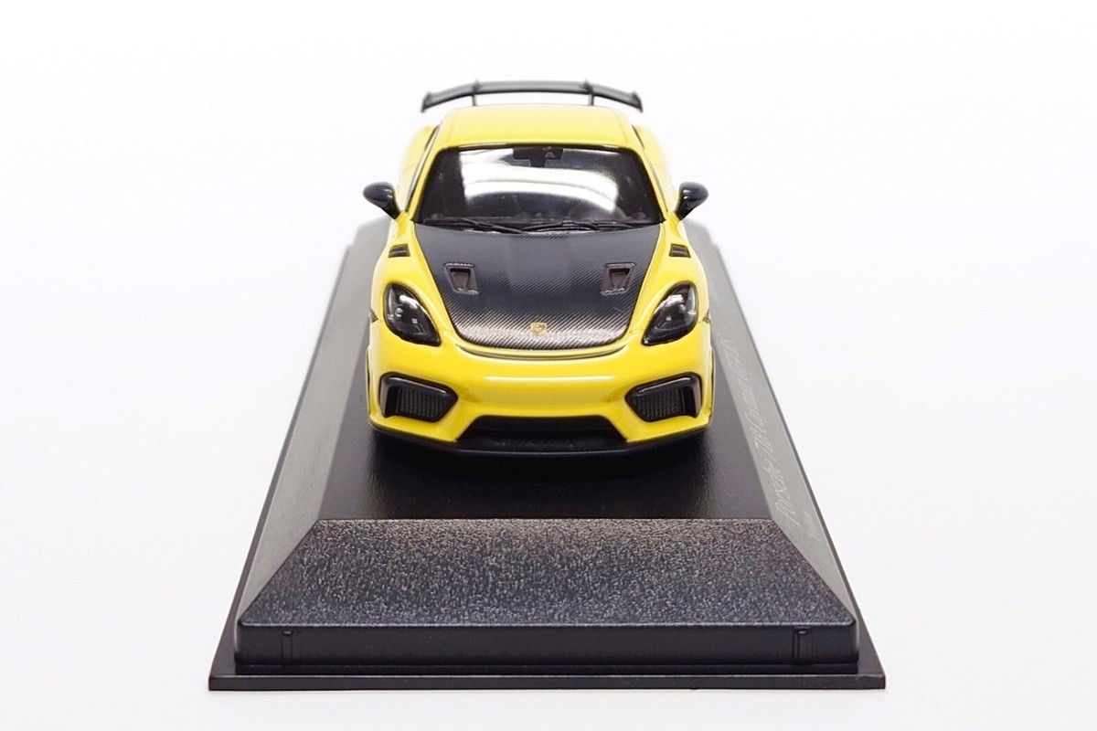 Porsche 718 ケイマン　GT4 1/43 ミニカー イエロー Porsche 718 ケイマン GT4 1/43 ミニカー イエロー Amazon | ミニカー