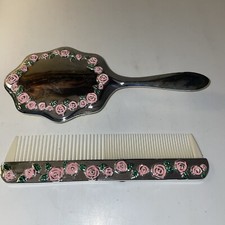 Silver plated Comb And Brush Set