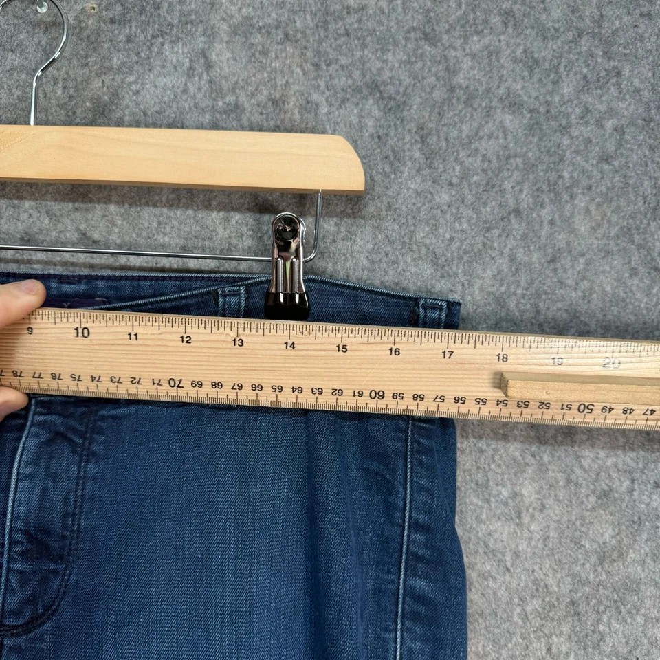 NYDJ Jeans Womens Size UK W34 L30 Blue Denim Lift-Tuck Tech Boot Cut Wide Leg - Image 2 of 4