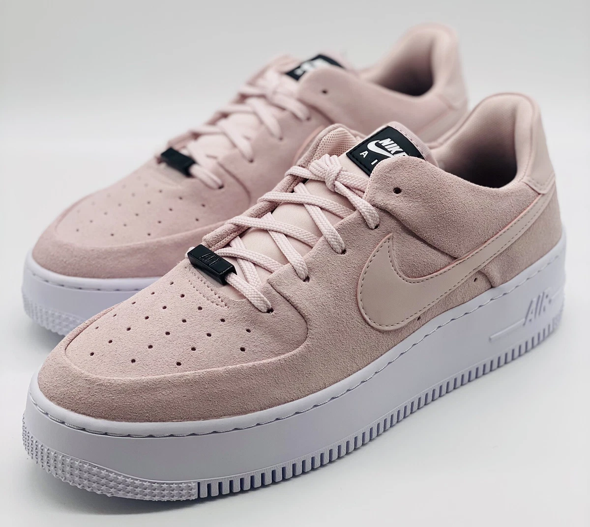 Nike air force 1 sage low on sale barely rose