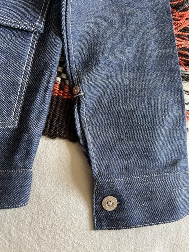 Levi’s LVC Selvedge Jacket S Type 2 Trucker Japan 1879 Pleated Blouse New BNWT - Imagen 12 de 22