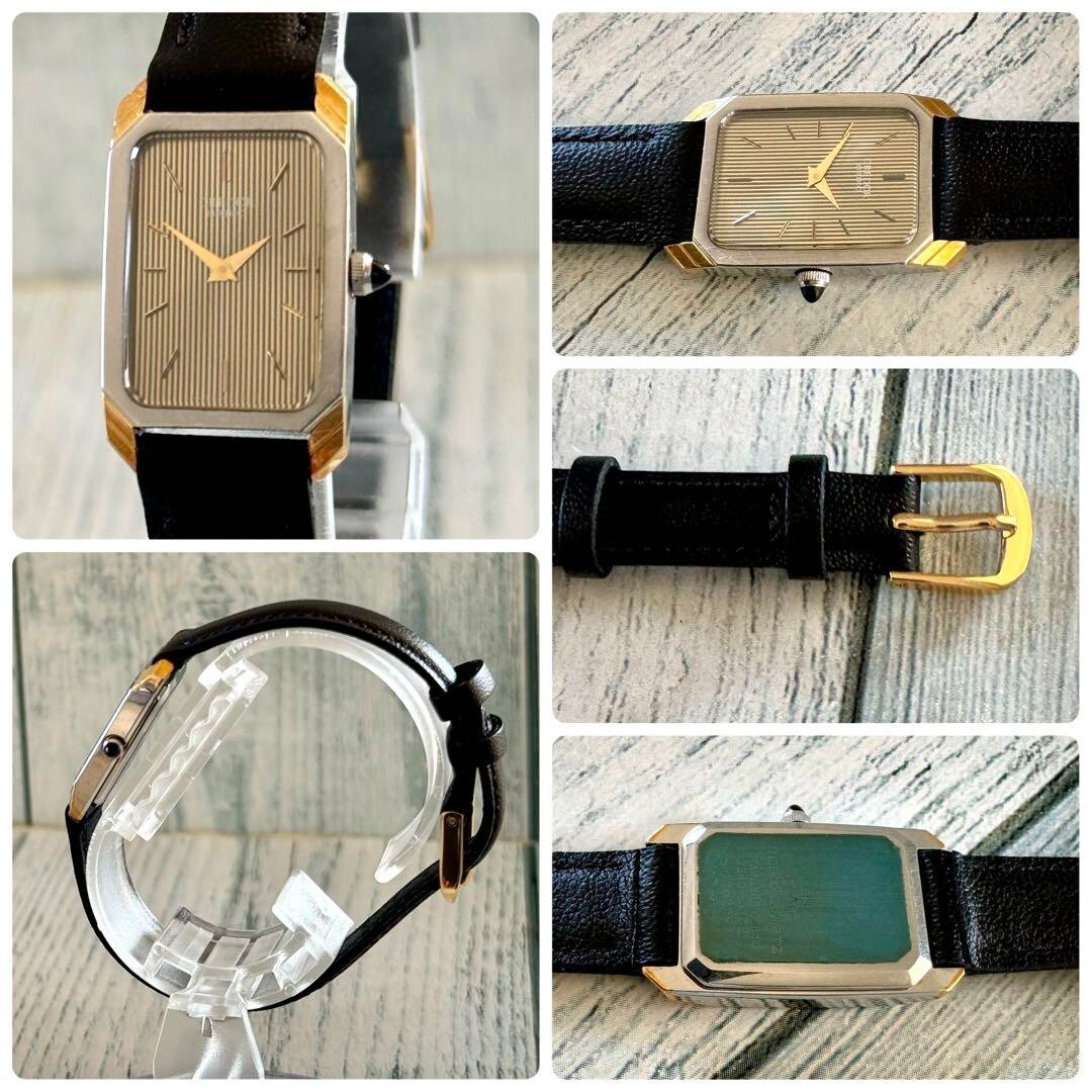 稼働 SEIKO CREDOR スクエア 腕時計 新品電池 新品ベルト クォーツ ジャンク】SEIKO CREDOR セイコー クレドール 腕時計 稼働品 スクエア