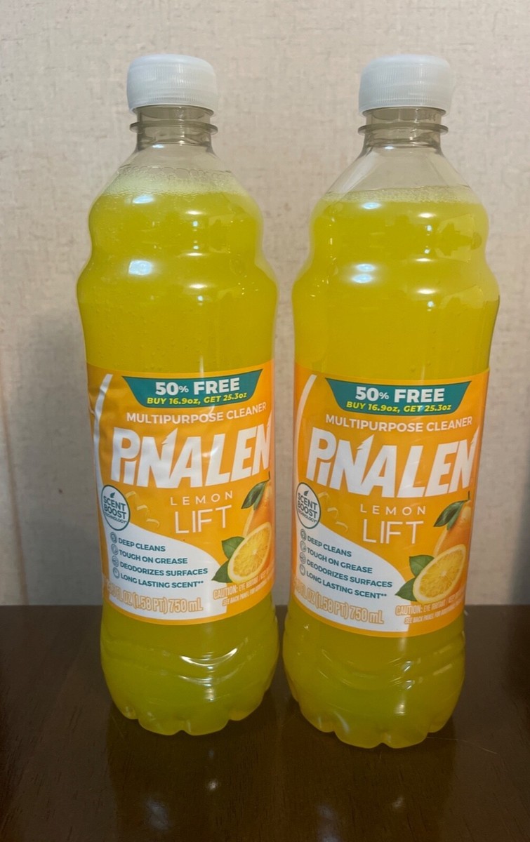Lot Of 2 Pinalen Lemon Lift Scent Boost Multi-Purpose Cleaner 33.8