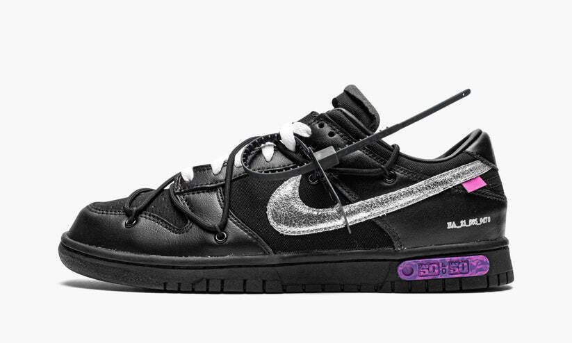 DM1602-001 Off-White Nike Dunk Low 1 OF 50 Black 50 (Men's