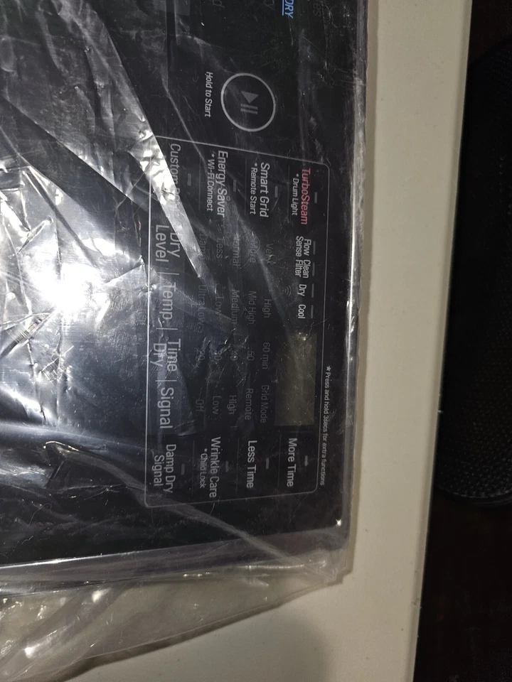 LG Signature DLEX9500K 9.0 cu. ft. Smart Electric Dryer Door Only No Boards  - Image 3 of 4