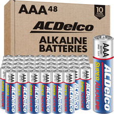 ACDelco AAA LR03 1.5V Super Alkaline Batteries, 48-Count