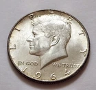 1964 John F Kennedy Half Dollar 90% Silver 50c Philadelphia        (X10)