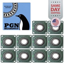 (10) UCF212-39 Solid Base Pillow Block Flange Mounted Bearing 2-7/16" Bore 4