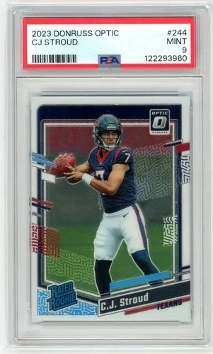 2023 Donruss Optic #244 CJ Stroud RC Rookie PSA 9 MINT (EN)