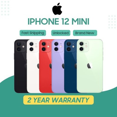 New Sealed Box Apple iPhone 13 Mini/12 Mini 256GB/128G Factory Unlocked USA Ship