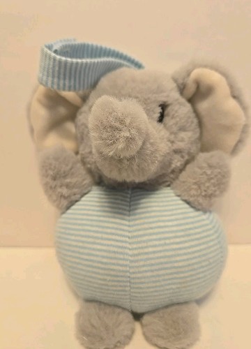 Bobo Buddies Plush Elephant Baby Chime Rattle Hanging Crib Activity Toy Lovey
