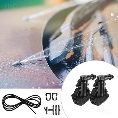 Car Windshield Wiper Washer Squirter Nozzle Spray Jet Kit Fluid Hose For Chryslr