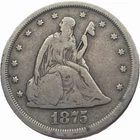 1875 S Seated Liberty Silver 20 Twenty Cent Piece