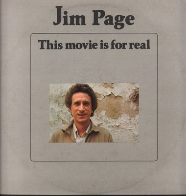 Jim Page This Movie Is For Real LP vinyl Ireland Wea 1982 has sticker mark on