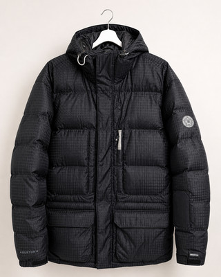 Burton Ski Jacket Mens Large Black Motorola Bluetooth Audex Down UNTESTED