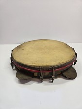 Vintage Tambourine 10.5 Inch Musical Instrument