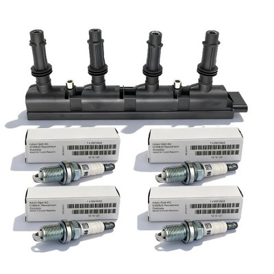 Hajus Zündspule 4x Original Opel Zündkerze für Chevrolet Aveo Schrägheck T300