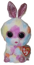 Ty Beanie Boos - BLOOMY the Rainbow Bunny Rabbit 6" NEW MWMTs Stuffed Animal Toy