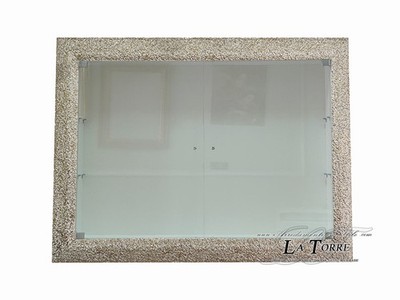 Wandhängeschaufenster mit Glastüren im klassischen Stil Flaschenhalterrahmen