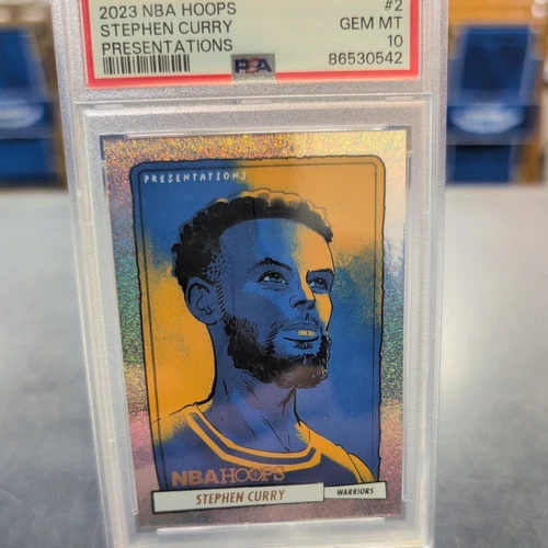 2023-24 Panini NBA Hoops Stephen Curry Presentations SP PSA 10 Warriors 🔥🔥💎