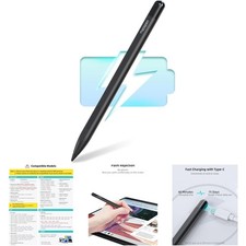 75-Day Battery Life, Sleek Black Stylus Pen M1 for Surface Pro 11